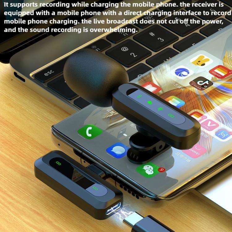 J3 Lavalier Wireless Microphone Noise Reduction Mini Mic, Model:8 Pin Plug