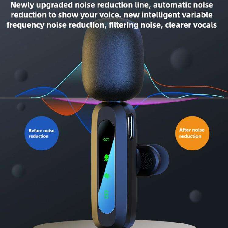 J3 Lavalier Wireless Microphone Noise Reduction Mini Mic, Model:8 Pin Plug