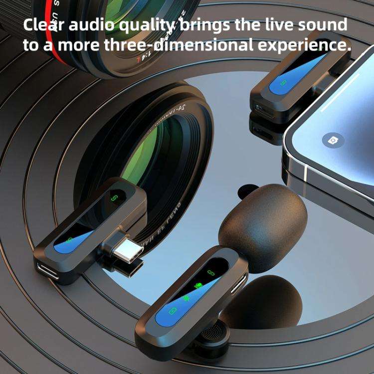 J3 2 in 1 Lavalier Wireless Microphone Noise Reduction Mini Mic, Model:8 Pin Plug