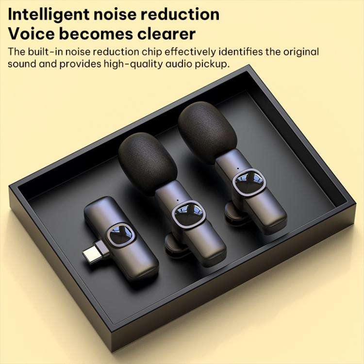 J1 2 in 1 Lavalier Wireless Microphone Noise Reduction Mini Mic, Model:8 Pin Plug