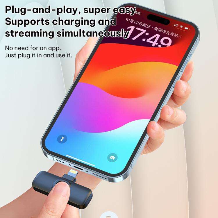 J1 2 in 1 Lavalier Wireless Microphone Noise Reduction Mini Mic, Model:Type-C Plug