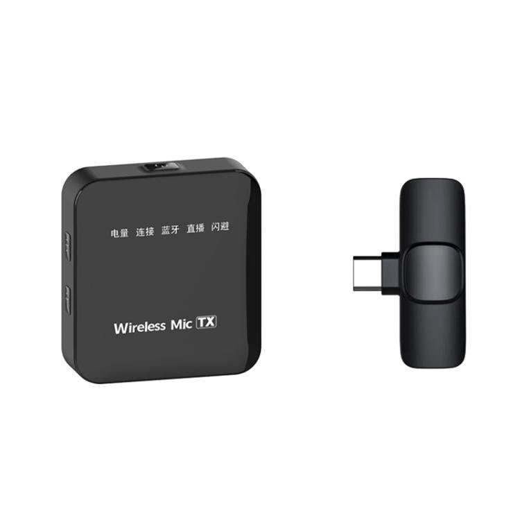 K63 Square Lavalier Wireless Microphone Live Audio Recording, Model:Type-C Plug