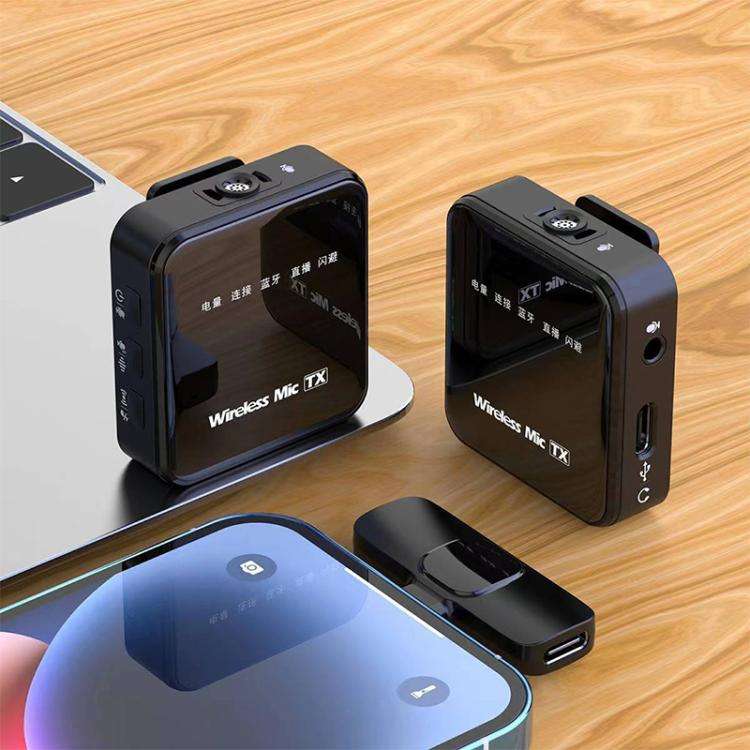 K63 Square Lavalier Wireless Microphone Live Audio Recording, Model:Type-C Plug