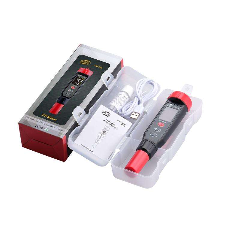 BENETECH GM763 Color Screen Pen-Type PH Meter Tester