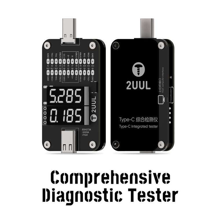 2UUL PW32 Type-C Port Comprehensive Diagnostic Tester with Real-Time Charging Detection