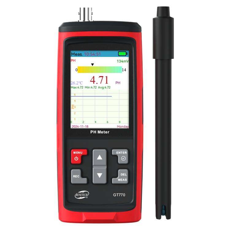 BENETECH GT770 Split 3 in 1 Portable PH Meter