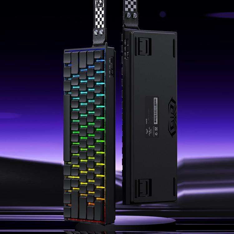 AULA MINI60 HE Pro 61 Keys RGB Wireless Game Mechanical Keyboard(Side Printed Black)