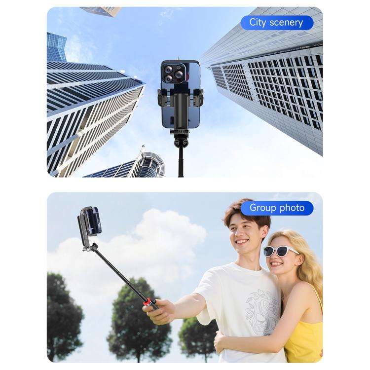 F07 410mm Mini Portable Wireless Remote Control Quadrapod Selfie Stick with 2pcs D9 Fill Lights(B...
