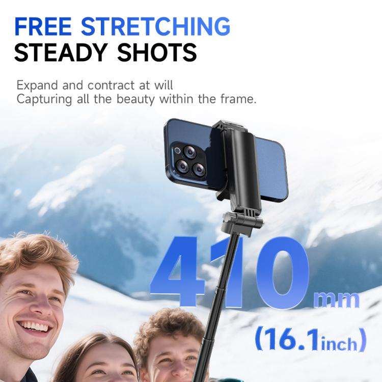 F07 410mm Mini Portable Wireless Remote Control Quadrapod Selfie Stick with 2pcs D9 Fill Lights(B...