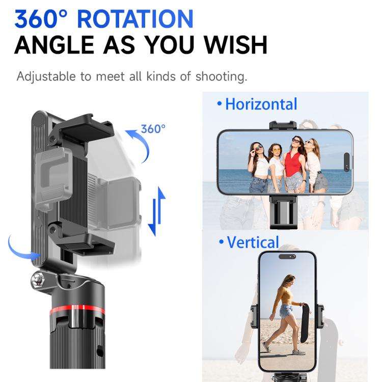 F07 410mm Mini Portable Wireless Remote Control Quadrapod Selfie Stick with 2pcs D9 Fill Lights(B...