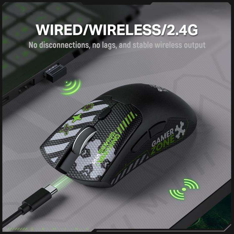 ONIKUMA DM01 12800DPI 2.4GHz + BT + Wired Tri-mode Gaming Mouse(Black)