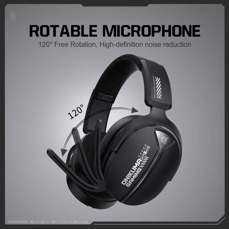 ONIKUMA GT887 Four-mode Bluetooth 2.4G Wired / Wireless Gaming Headset(Black)