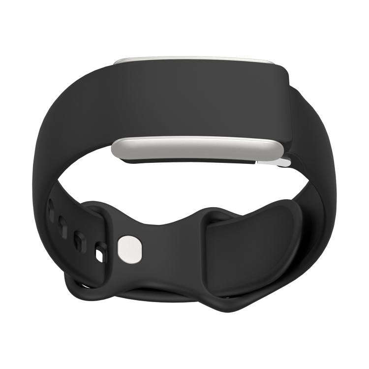 For WHOOP 5.0 Regular Solid Color Butterfly Buckle Silicone Watch Band(Black)