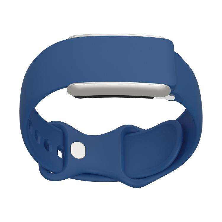 For WHOOP 5.0 Regular Solid Color Butterfly Buckle Silicone Watch Band(Blue)