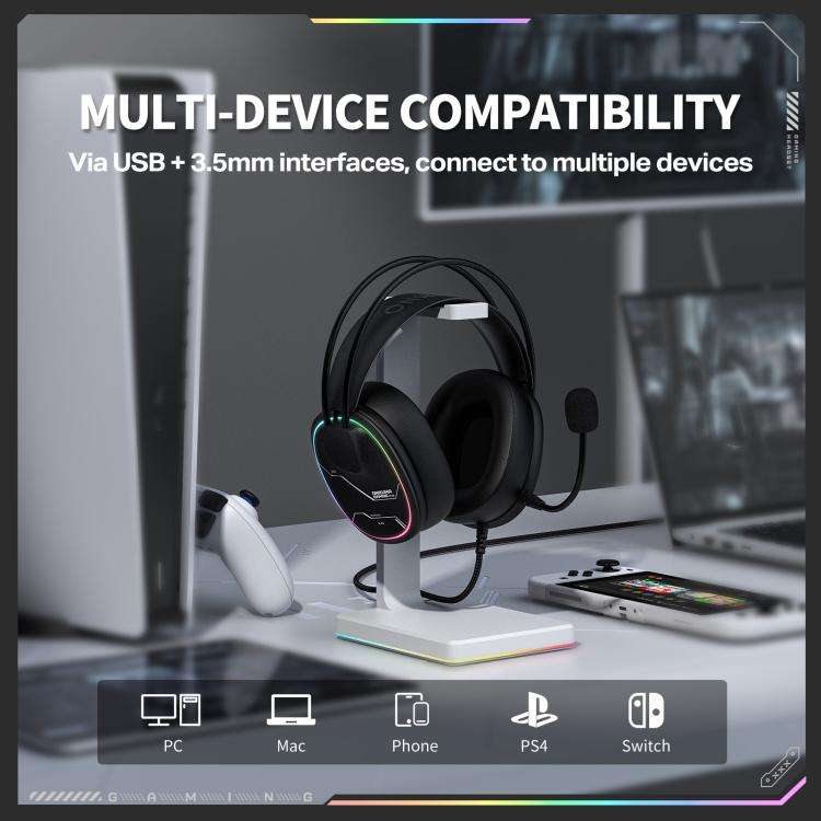 ONIKUMA X91 Over-ear Wired Earphone with Microphone(Black)