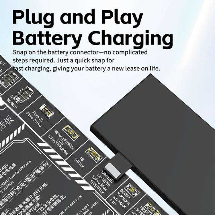 JTX B9 5-9V Battery Charging Activation Board for iPhone 6S-17 Pro Max (without 16e) & Android