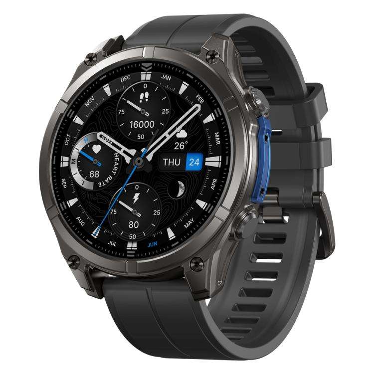 T-Rex 1.43 inch AMOLED Display Rugged Smart Watch with Built-in Flashlight(Black)