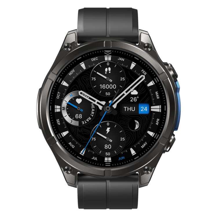 T-Rex 1.43 inch AMOLED Display Rugged Smart Watch with Built-in Flashlight(Black)