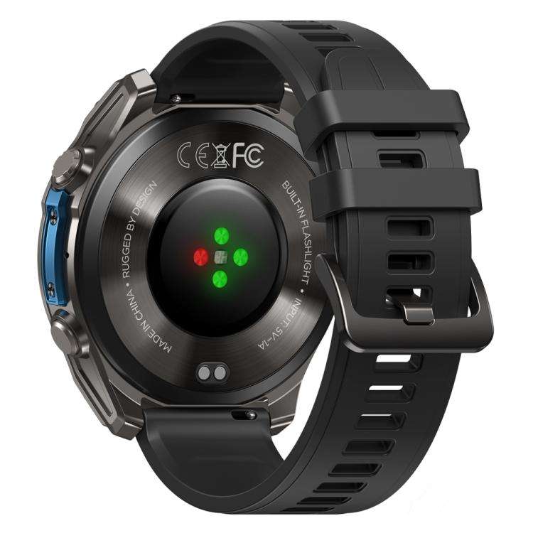 T-Rex 1.43 inch AMOLED Display Rugged Smart Watch with Built-in Flashlight(Black)