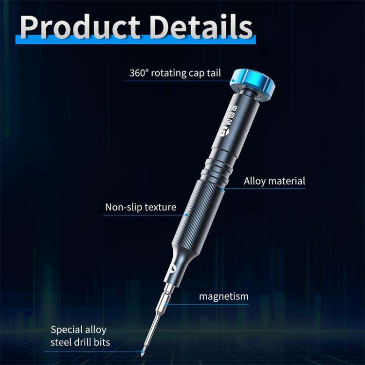 JTX JT-87 Anti-Slip Super Hard S2 Steel Precision 2D Screwdriver, Model:0.8