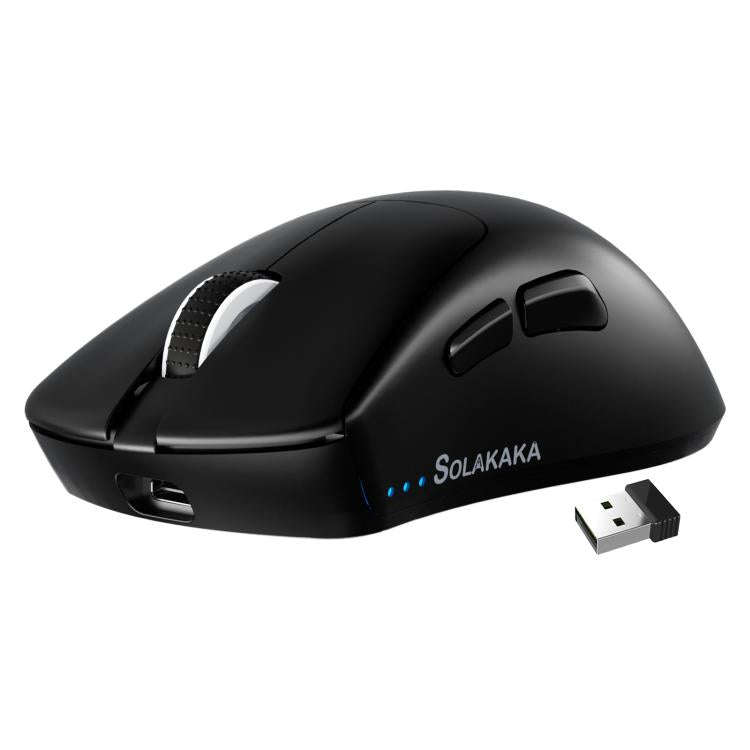 SOLAKAKA SM805 24000DPI 2.4GHz + BT + Wired Tri-mode Wireless Mouse(Black)
