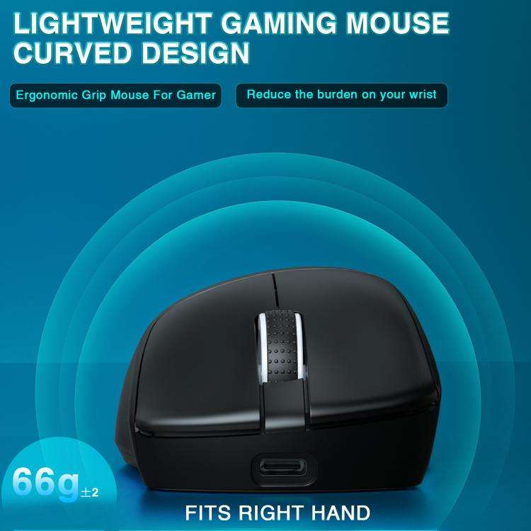 SOLAKAKA SM805 24000DPI 2.4GHz + BT + Wired Tri-mode Wireless Mouse(Black)