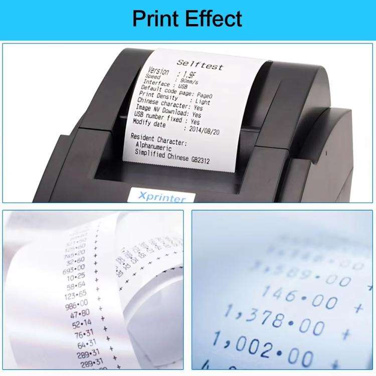 Xprinter XP58IIH 58mm Thermal Receipt Printer, Interface:USB(US Plug)