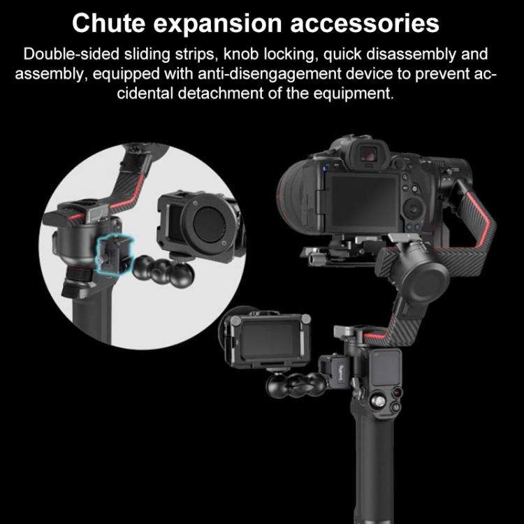 For DJI RS4 / RS3 / RSC2 SmallRig Gimbal Mount Extended Quick Release Plate