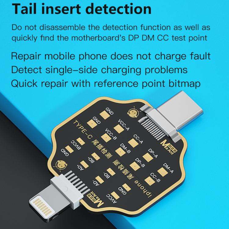 MaAnt Non-Remove Phone Tail Plug Charging Fault Test Board for iPhone / Android