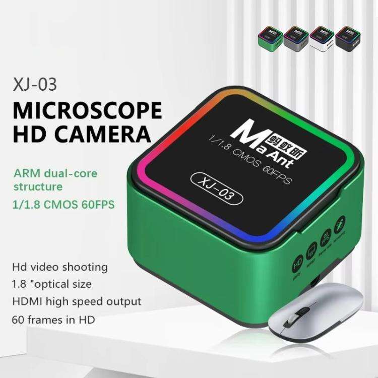MaAnt XJ-03 Colorful HDMI / USB Output 60FPS HD Microscope Camera(Black)