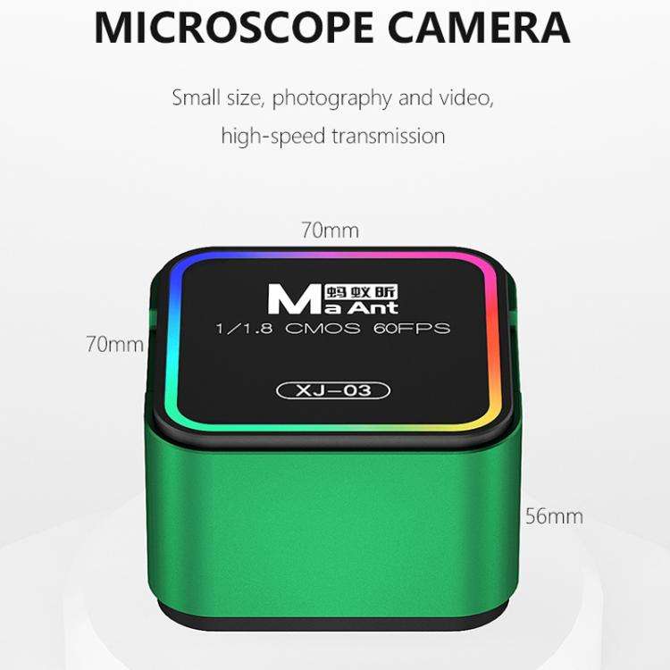 MaAnt XJ-03 Colorful HDMI / USB Output 60FPS HD Microscope Camera(Green)