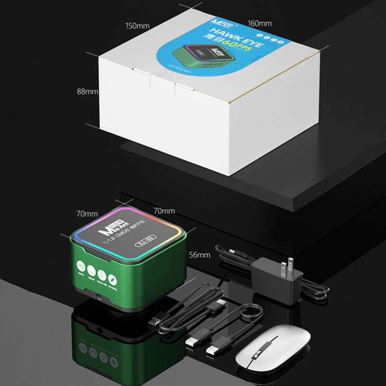 MaAnt XJ-03 Colorful HDMI / USB Output 60FPS HD Microscope Camera(Green)