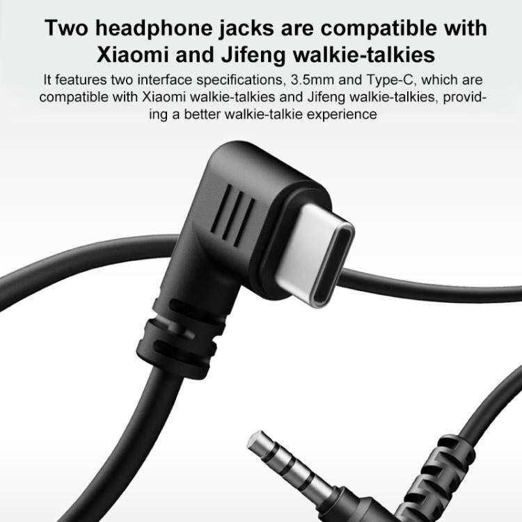 Xiaomi Youpin H1 Walkie Talkie Dedicated 3.5mm Jack Earpiece(Black)