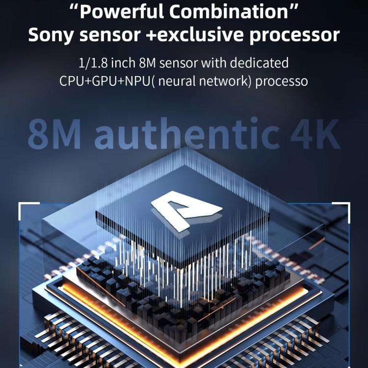 QianLi 6.5X-58X Gorilla 4K Industrial Camera, Plug:EU Plug