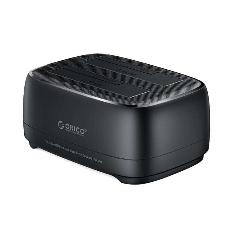 ORICO DD28C3-C 2.5 / 3.5 inch HDD / SSD Type-C to SATA 2 Bay Drive Docking Station, US Plug(Black)