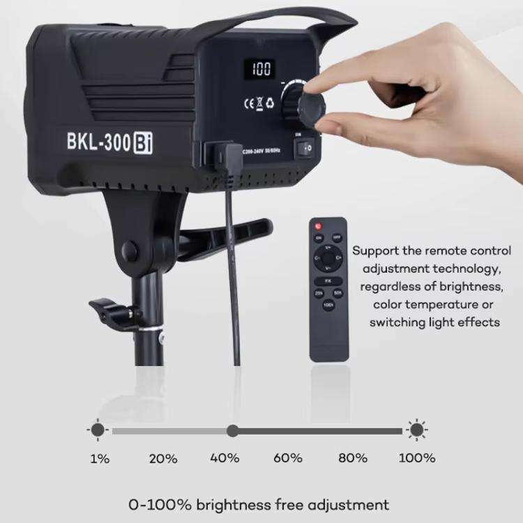 150W 5600K Single Color Temperature LED Live Streaming Video Fill Light with Remote Control(UK Plug)