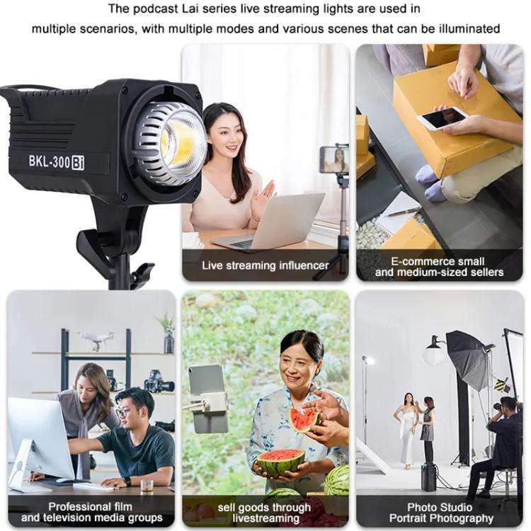 110W 5600K Single Color Temperature LED Live Streaming Video Fill Light with Remote Control(US Plug)