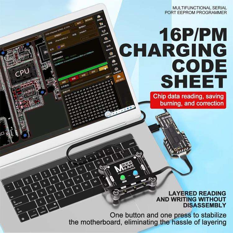 MaAnt E1 Multifunctional Serial Port EEPROM Programmer, Model:Programmer+16 Pro/Pro Max IC module