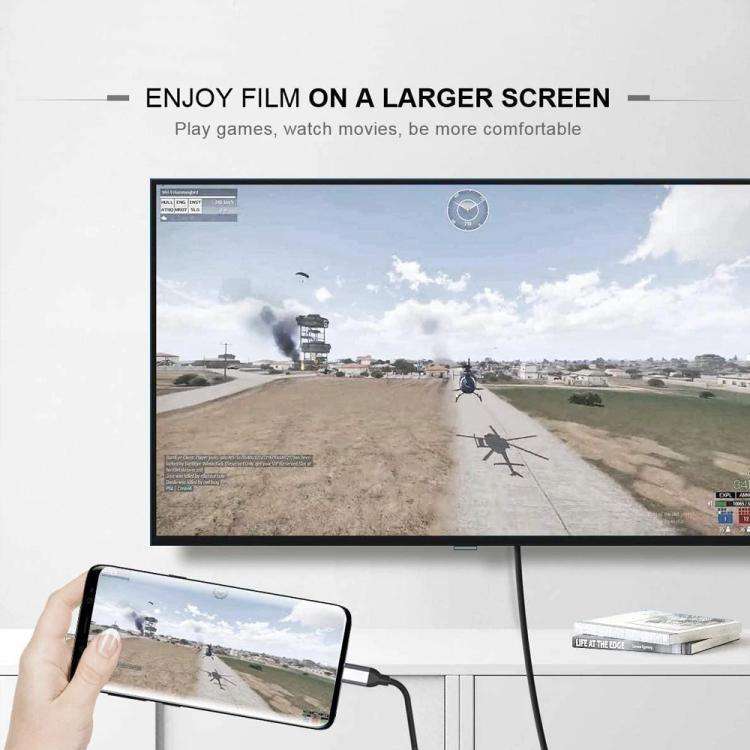 8K 60Hz 48Gbps Active Type-C Male to HDTV2.1 Converter(Short Cable Aluminum Shell)