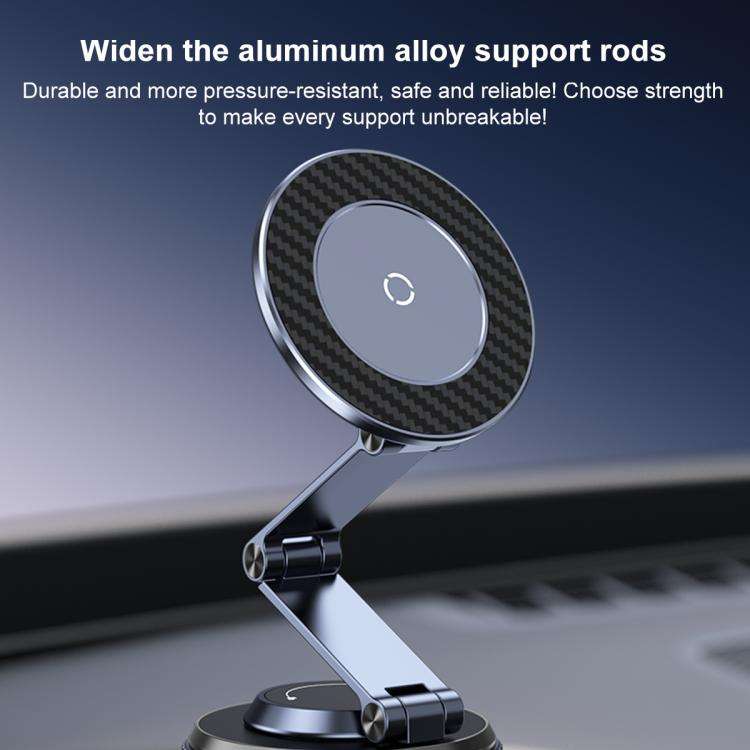 K001B 360 Degree Rotation Suction Cup Car Magnetic Phone Holder(Dark Gray)