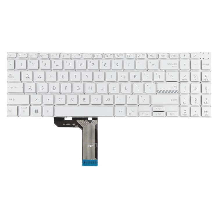 For ASUS Vivobook Pro 16 K6502 K6602 ZC ZE US Version Backlit Laptop Keyboard(Silver)