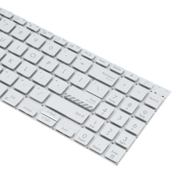 For ASUS Vivobook Pro 16 K6502 K6602 ZC ZE US Version Backlit Laptop Keyboard(Silver)