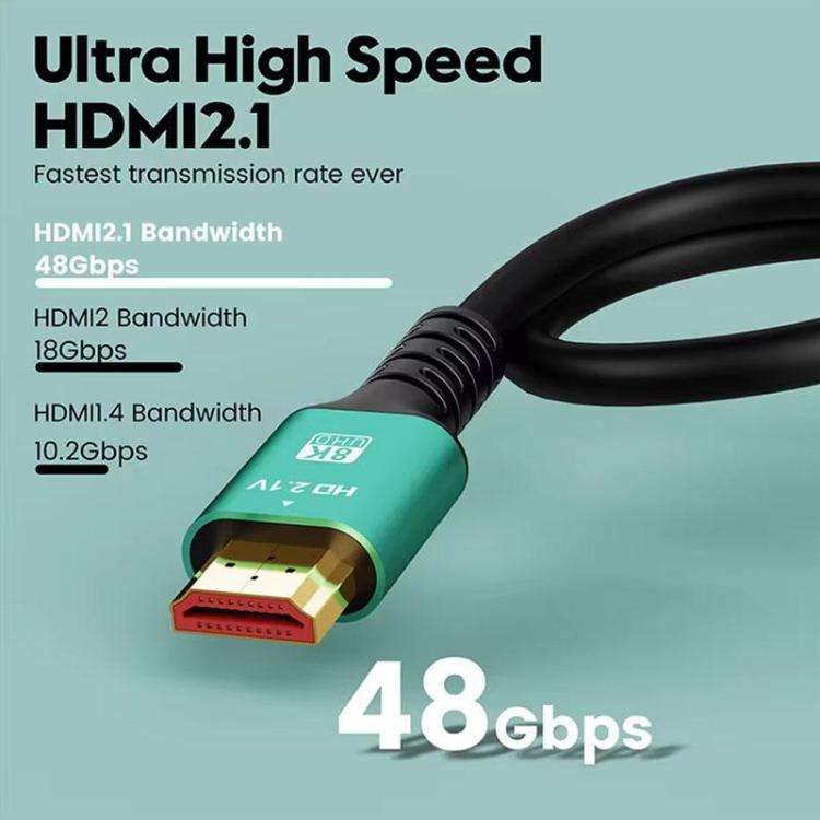 2M HDMI 2.1 8K HD Cable Connecting TV Computer Projector Video Cable