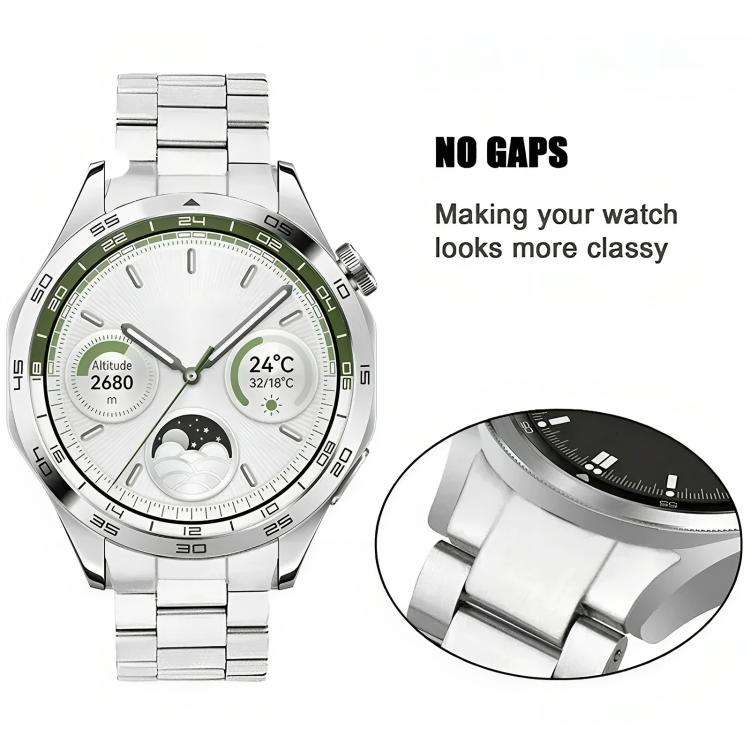 For OPPO Watch X2 / Watch X Three Beads Folding Flat Buckle Titanium Alloy Watch Band(Silver)
