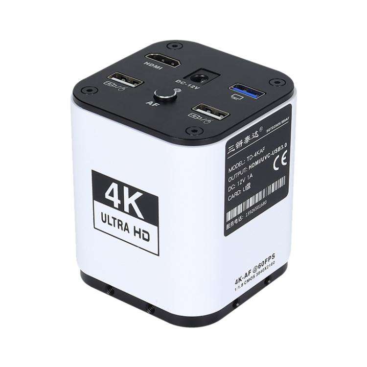 TAIDA TD-4KAF 60FPS CCD Edge Detection 4K Industry Microscope Camera, Plug:EU Plug