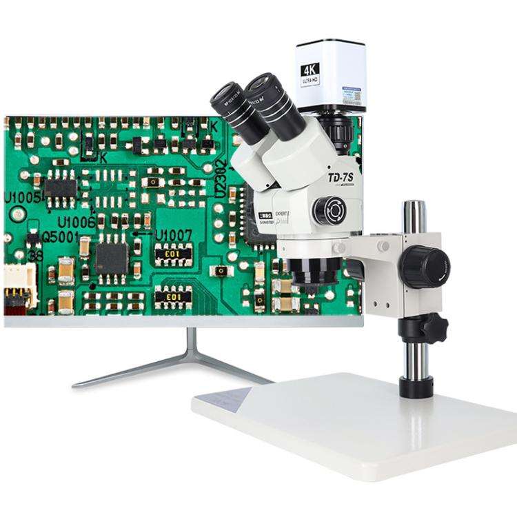 TAIDA TD-4KAF 60FPS CCD Edge Detection 4K Industry Microscope Camera, Plug:UK Plug