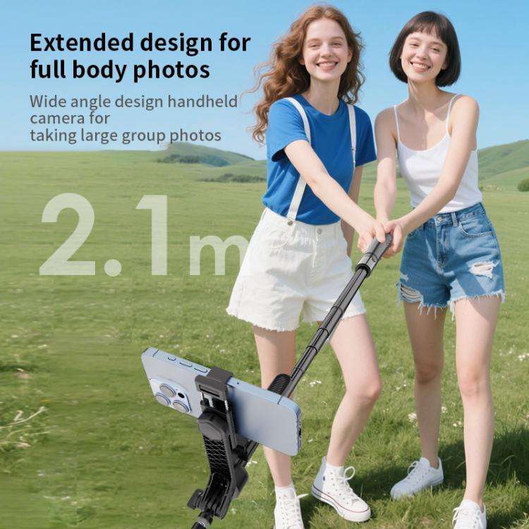 K29 Floor Standing Telescopic Phone Tripod Selfie Stick(Black)