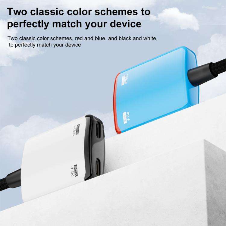 2 in 1 Type-C to Dual Type-C Full Featured AR Converter(Black White)