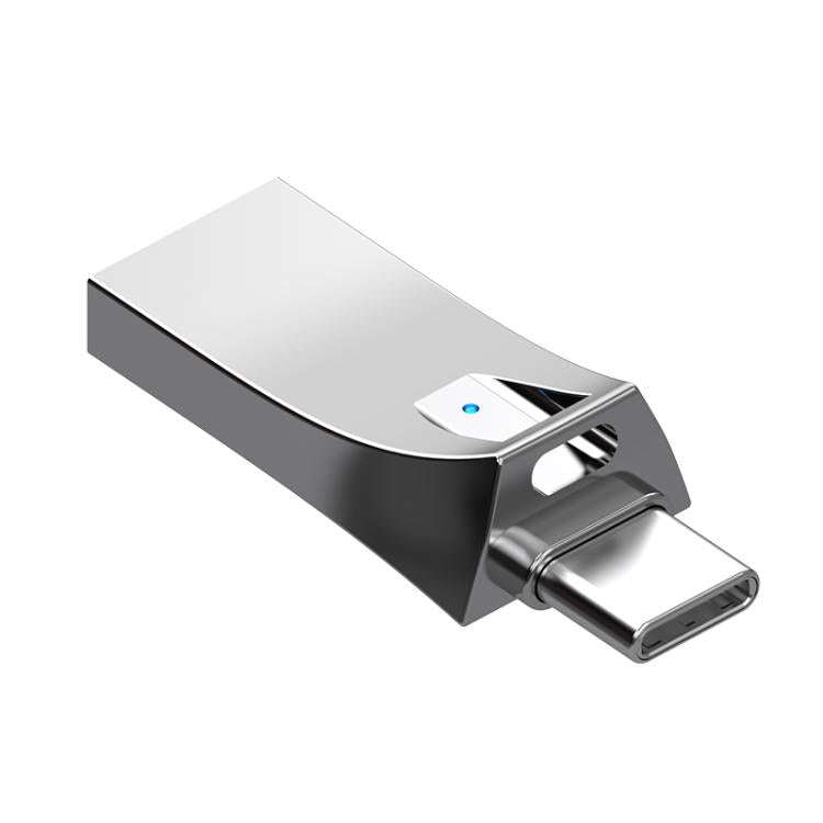 Mini Type-C Interface SD Card Reader Adapter, Not Support TF Card(Silver)