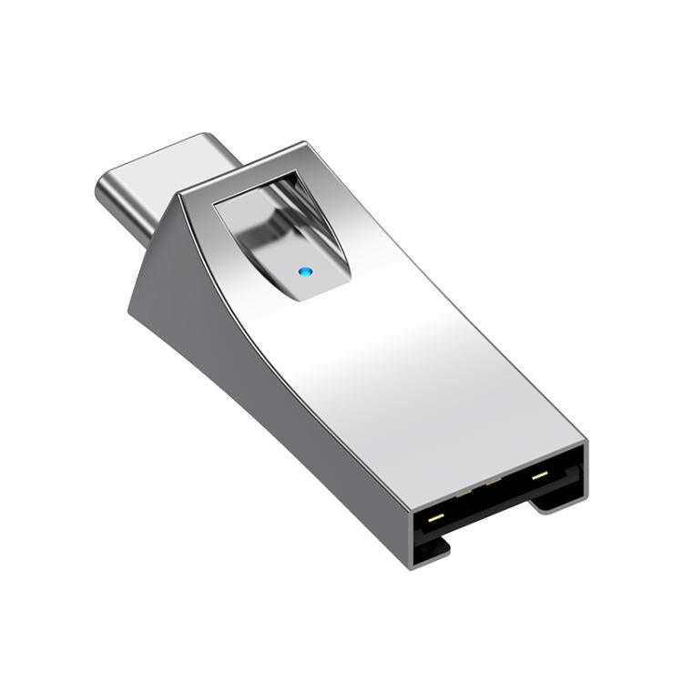 Mini Type-C Interface SD Card Reader Adapter, Not Support TF Card(Silver)